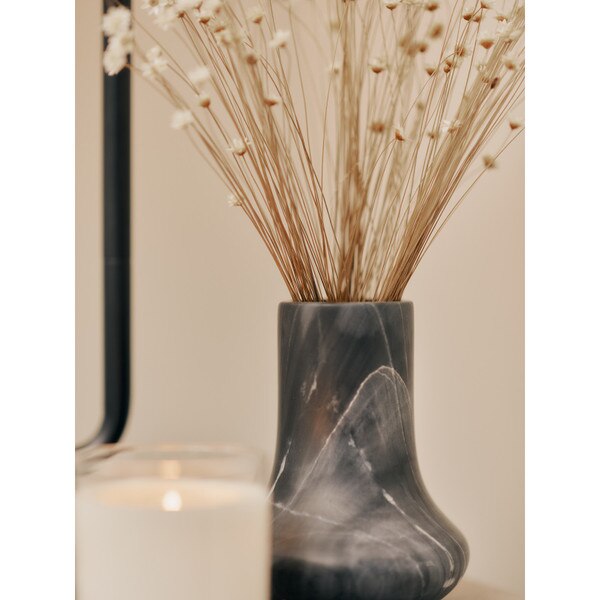 Jasper Marble Vase Small (Black) Lifestyle 17